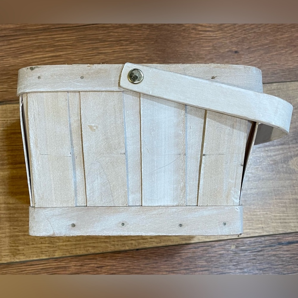 White Wooden Basket